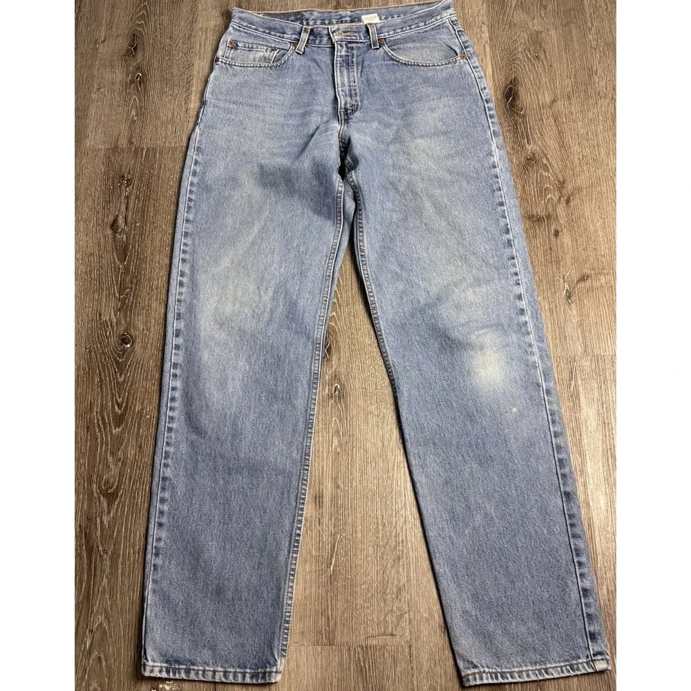 Levi's 550 Vtg 2000 Men's Jeans 34x34 (fits 32x34) Relaxed Lt Blue Stonewash Y2K